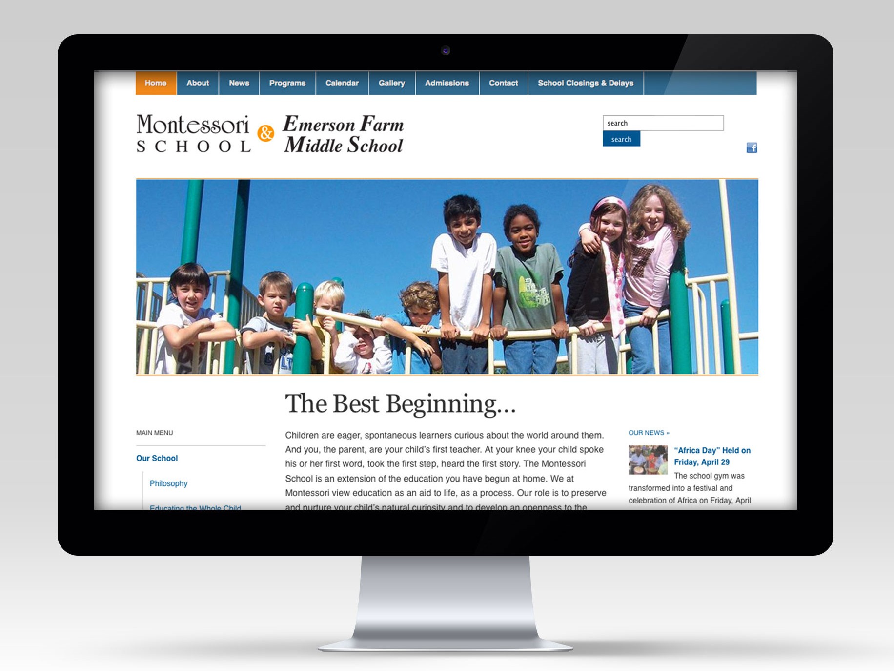 The Montessori School web site